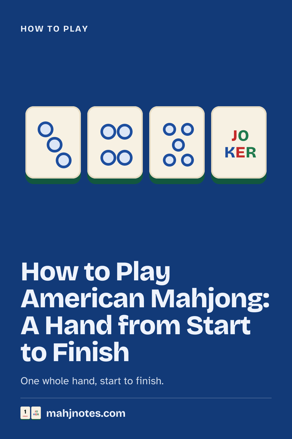 How to Play American Mahjong: A Hand from Start to Finish: One whole hand, start to finish.