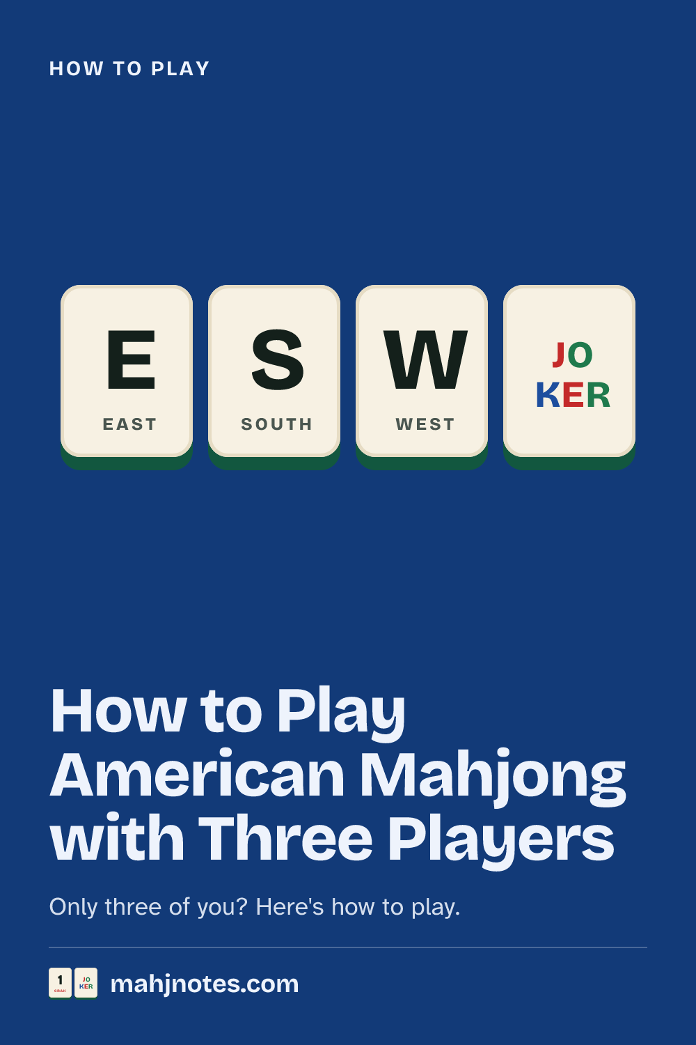 How to Play American Mahjong with Three Players: Only three of you? Here's how to play.